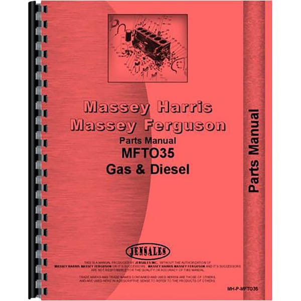 Aftermarket Tractor Parts Manual Fits Massey Ferguson TO35 RAP79064 - main
